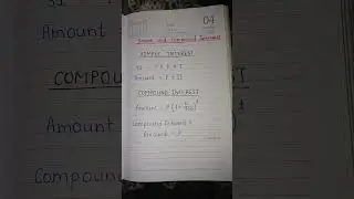 formula# #maths #related simple and compound interest #ytub shorts