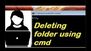 Deleting a File Folder using cmd  | Command Prompt Easy trick