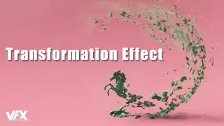Houdini Transformation Effect | Debris, Particles & Object Morph Sim ( Hip File )