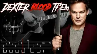 Dexter Blood Theme 🩸 Scary Guitar Tutorial + TABs 👻