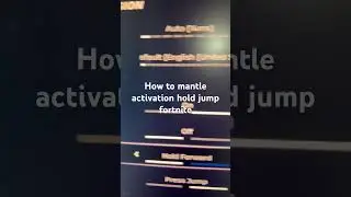 How to mantle activation hold jump fortnite