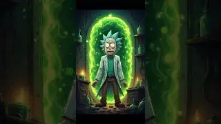 Когда Рик встретил себя ⚗️😨 #рикиморти #наука #мультивселенная #шорты