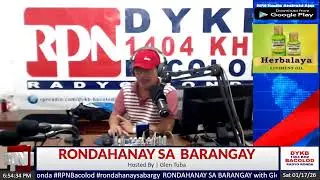 RONDAHANAY SA BARANGAY |   JAN. 17,2026