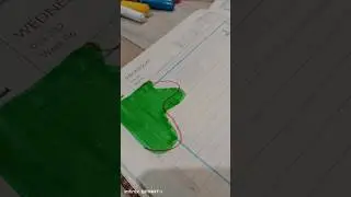 beautiful greenish and red Vibe notes ke liye border design|art and craft blog