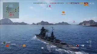 WOWS Legends II Lyon - Close Finish, Brawl + Torpedo Evasion (Ending Only)