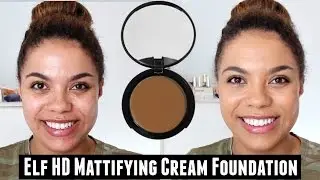 ELF HD Mattifying Cream Foundation Review + Full Face ELF | samantha jane