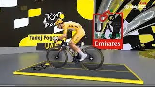 Tour de France | Augmented Reality Graphics in Vizrt #vizrt #tourdefrance