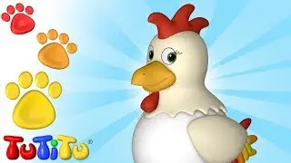 TuTiTu Djurleksaksamlin 🐔 H&ouml;na och v&auml;nner 🌻 Rolig och Pedagogisk Leksaksbyggande f&ouml;r Sm&aring;barn