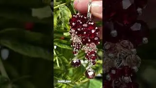 Гранаты гранатовые) Просто обожаю этот цвет. Смотрите все мои работы в тгк #busiki_mea #beads
