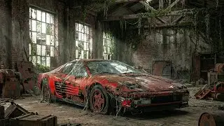 ASMR Car Restoration | Abandoned 1984 Ferrari Testarossa – From Damaged to Brand New