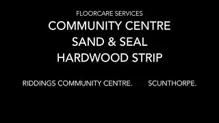 Hardwood Strip Community Centre Floor Refurbishment by Floorcare Services