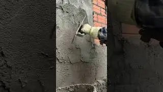 Fast and Neat Red Brick Wall Plastering Technique