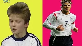 David Beckham - from 9 to 42 years old