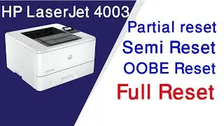 How to Full Reset on HP LaserJet Pro M4003 printer||Restore Factory Defaults HP LaserJet Pro Printer