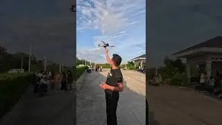 DJI Air 3 | HOW TO START UP AND HAND LAUNCH | LAND THE DRONE #shortvideo #shortsvideo #shorts #short