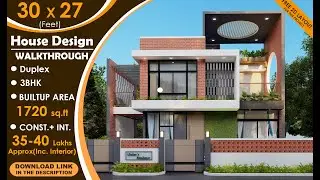 Duplex House Design Ideas | 30X25 (Feet) | Modern House 2 Storey | interior | Exterior | Walkthrough