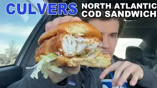 Trying the North Atlantic Cod Sandwich at Culvers!
