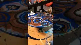 Table Epoxy Resin Art Timelapse