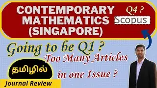 Christo Ananth - Contemporary Mathematics (Singapore) - Scopus, ESCI - Genuine Review - Tamil