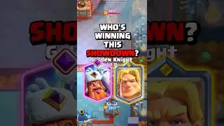 Evo Lumberjack Or Golden Knight Who Wins?! 👻 🗡️ 🔥 #clashroyale #shorts