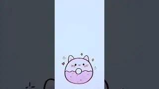 Cute Things to Draw - Cute DONUT CAT | Easy Step-by-Step Drawing for Kids & Beginners