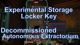 Experimental Storage Locker Key in Decommissioned Autonomous Extractorium, The Outer Worlds 2
