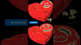 LOVE ❤️ vs FRIENDSHIP 🤝 | Heart Box Challenge 💝 | #lovevsfriendship #shorts #trending #viral #gift