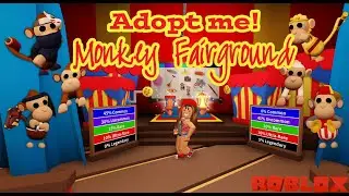 🐒🎪ADOPT ME CIRCUS MONKEY FAIRGROUND UPDATE!!! 6 NEW MONKEY PETS!🎪🐒
