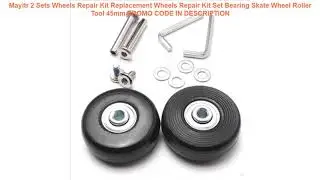 Free Shipping  Mayitr 2 Sets Wheels Repair Kit Replacement Wheels Repair Kit Set Bearing Skate Whee