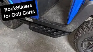 Welding Golf Cart Rock Sliders, step rails, nerf bars, for the Bintelli 4pr LSV, first project
