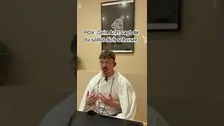 POV: dein Arzt sagt dir du sollst dich schonen