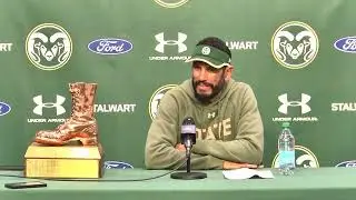 Colorado State Football: Jay Norvell Post-Game (Wyoming, 2024)