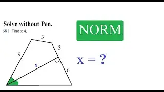 681. Find x 4.