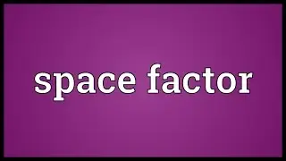 Space factor Meaning