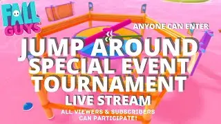 JUMP AROUND | FALL GUYS | VIEWERS/SUBSCRIBERS OPEN TOURNAMENT | LIVE STREAM (PS4) #fallguys