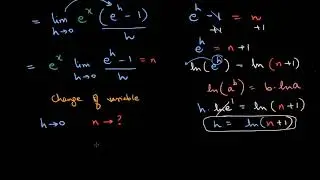 Proof The derivative of e^x is e^x (Hindi)