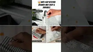 🤯Anti-Slip Kitchen Drawer Mat  Easy & Durable! #modularcabinet #kitchencollection #gadgets