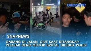Garang di Jalan, Pelajar Geng Motor Brutal Tak Berkutik Saat Ditangkap Polisi
