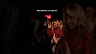 Sabrina Carpenter meeting Ariana Grande at the VMA&rsquo;s 2025