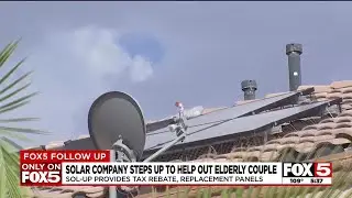 Las Vegas solar company helps elderly couple