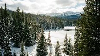Treadmill Hike: Forest Snow, Lake, River: Harriman State Park, Idaho