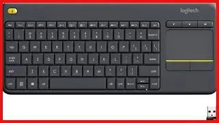 Logitech K400 Plus Wireless Touch TV Keyboard With Easy Media Control and Built in Touchpad