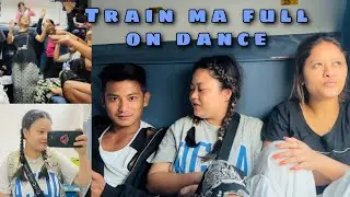 TRAIN MA RAMAILO VAYO😍|| Rimu ko hebby dance hernu hai😌|| @Pikaa1998