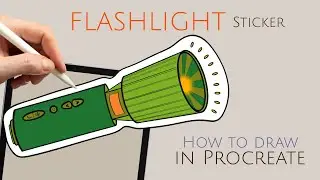 How to Draw a camping flashlight | Drawing for Beginners | Drawing for Children Step by Step