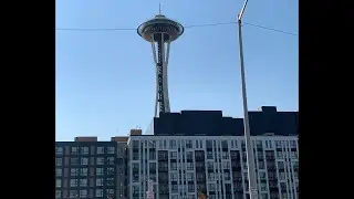 Driving towards Canada in Seattle famously bad traffic