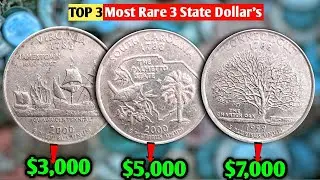 Top 3 Rare & Most Expensive State Quarter Dollars To Look For! MOST VALUABLE COINS WORTH MONEY