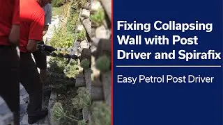 Fixing Collapsing Wall with Spirafix and Easy Petrol Post Driver