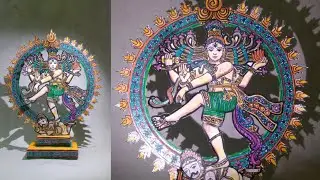 How To Make A Shiva Nataraj (Dancing Shiva) With Paper | CRAFTSWOMAN