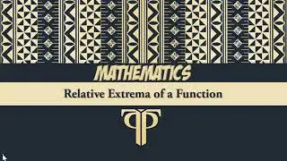 Relative Extrema of a Function I