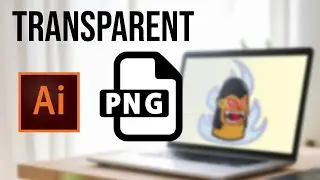 Tutorial Adobe Illustrator: Arquivo .png c/ fundo transparente(.png file w/ transparent background).